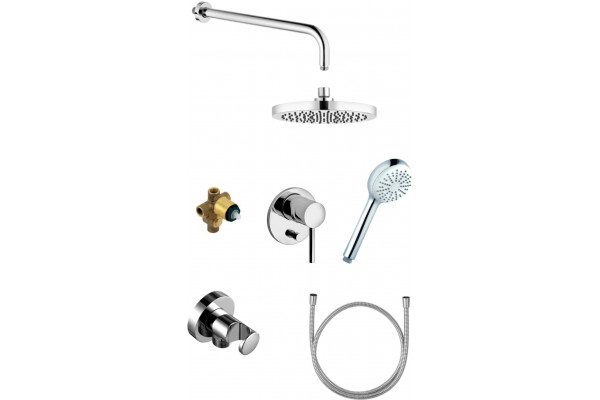 Душевой комплект Kludi Bozz 386300576 хром, шланг 160 см