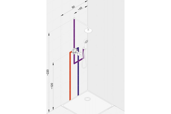Душевой комплект Kludi Bozz 386300576 хром, шланг 160 см