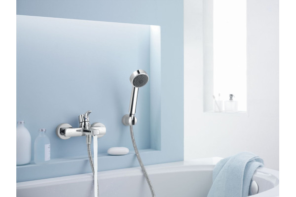 Душевой гарнитур Kludi Zenta 6065005-00 хром, штанга 34.5 см, шланг 125 см