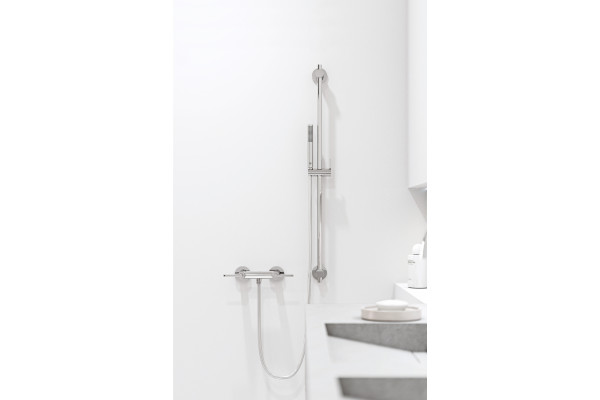Душевой гарнитур Kludi Nova Fonte Puristic 2084005-15 хром, штанга 92 см