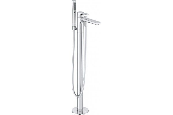 Смеситель Kludi Zenta SL 485900565 для ванны с душем, напольный, однорычажный, хром