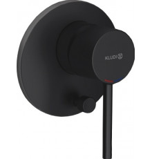 Смеситель Kludi Bozz 387163976 для ванны с душем, черный, однорычажный