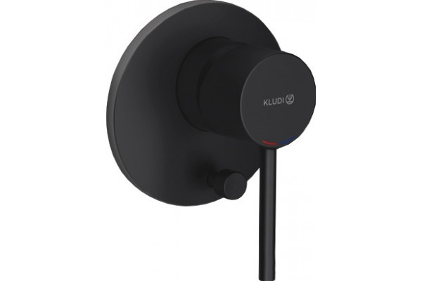 Смеситель Kludi Bozz 387163976 для ванны с душем, черный, однорычажный