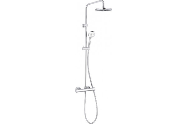 Душевая стойка Kludi Logo Dual Shower System 6809405-00 с термостатом, хром, штанга 113 см