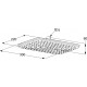 Верхний душ Kludi Freshline 6445005-00 хром, размер 30 см, 1 режим
