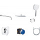 Душевой комплект Kludi Pure&Style 406300575 С ВНУТРЕННЕЙ ЧАСТЬЮ хром,  в современном стиле