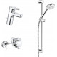Душевой комплект Kludi Pure&Easy 376850565 хром, 1 режим