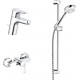Душевой комплект Kludi Pure&Easy 378450565 хром, 1 режим