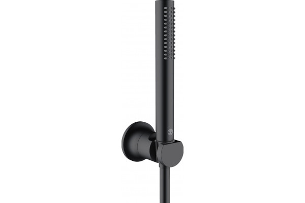 Душевой гарнитур Kludi Nova Fonte Puristic 2085039-15 черный штанга 20.5 см, шланг 125 см