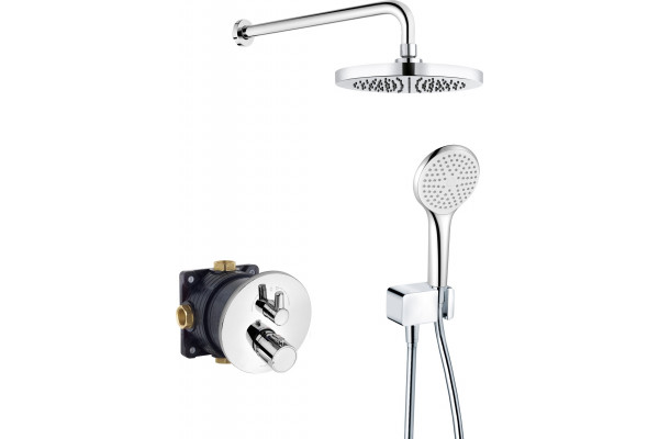 Душевой комплект Kludi Zenta 389300545 5 в 1 хром, шланг пластиковый 125 см