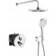 Душевой комплект Kludi Zenta 389300545 5 в 1 хром, шланг пластиковый 125 см