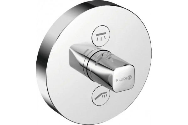 Смеситель для душа Kludi Push 387120538 двухвентильный, хром