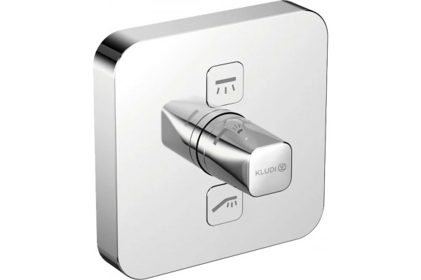 Смеситель для душа Kludi Push 387110538 двухвентильный, хром