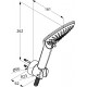 Душевой гарнитур Kludi Fizz 3S 6775087-00 штанга 26.2 см, шланг пластиковый 125 см