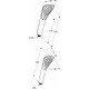 Душевая лейка Kludi Fizz 1S 6760039-00 цвет черный, штанга 25 см