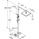 Душевая стойка Kludi Logo Dual Shower System 6809805-00 с термостатом, хром, штанга 126 см