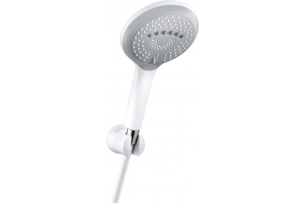 Душевой гарнитур Kludi Freshline 3S 6795091-00 цвет белый, штанга 26.3 см