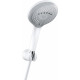 Душевой гарнитур Kludi Freshline 3S 6795091-00 цвет белый, штанга 26.3 см