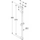 Душевая штанга Kludi A-QA 6564105-00 хром, 95.5 см