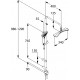 Душевая стойка Kludi Fizz dual shower system 6709105-00 хром, штанга 129 см