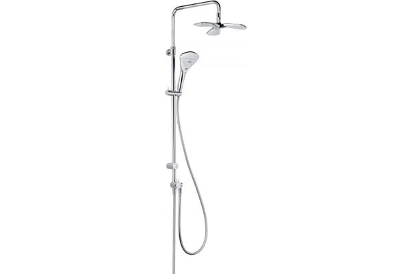 Душевая стойка Kludi Fizz dual shower system 6709305-00 хром, штанга 129 см