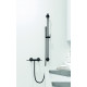 Душевой шланг Kludi Suparaflex 6107139-00 125 см, черный матовый в современном стиле