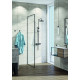 Душевая стойка Kludi Logo Dual Shower System 6808239-00 с термостатом, черная матовая, цвет черный, штанга 126 см