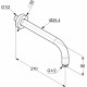 Кронштейн для верхнего душа Kludi A-QA 6651305-00 хром штанга 10.3 см,  в современном стиле