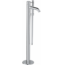 Смеситель для ванны с душем Kludi Bozz 385900576 напольный, хром, однорычажный, длина излива 21 см