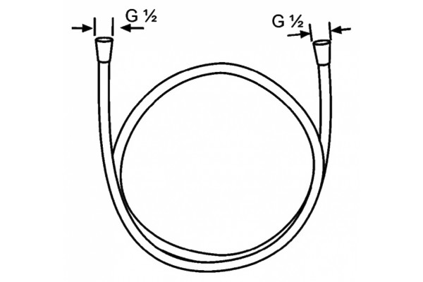Душевой шланг Kludi Logoflex 6105505-00 хром, 125 см