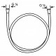 Душевой шланг Kludi Logoflex 6105505-00 хром, 125 см