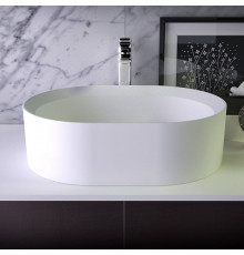 KNIEF Glow Раковина накладная  55х40х15 см  без перелива без отв под смеситель цвет белый матовый