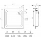 Поддон для душа Koller Pool 80x80 см квадратный, низкий