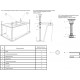 Каркас для ванны Koller Pool 180x80 со сборочным пакетом, универсальный