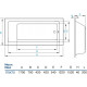 Акриловая ванна Koller Pool Neon new 170x70 пристенная, прямоугольная