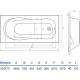 Акриловая ванна Koller Pool Olimpia 160x70 пристенная, прямоугольная