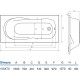 Акриловая ванна Koller Pool Olimpia 150x70 пристенная, прямоугольная