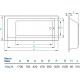 Акриловая ванна Koller Pool Neon new 170x75 пристенная, прямоугольная