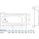 Стальная ванна Koller Pool 140x70 см прямоугольная, объем 140 л.