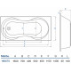 Акриловая ванна Koller Pool Malibu 160x70 пристенная, прямоугольная