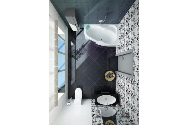 Акриловая ванна Koller Pool Montana 160x105 R пристенная, асимметричная