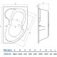 Акриловая ванна Koller Pool Montana 160x105 R пристенная, асимметричная