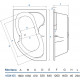 Акриловая ванна Koller Pool Montana 160x105 L пристенная, асимметричная