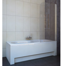 Шторка на ванну Koller Pool Waterfall Line QP93 R Chrome Clear распашная, стекло прозрачное