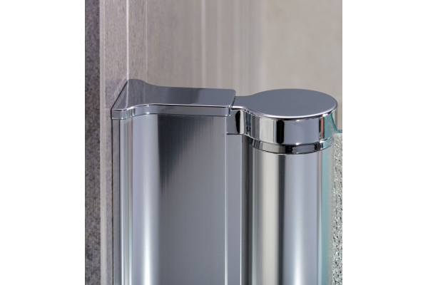 Шторка на ванну Koller Pool Waterfall Line QP93 L Chrome Clear распашная, стекло прозрачное