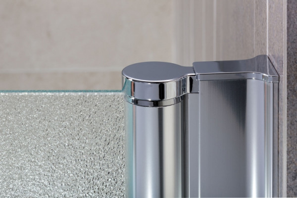Шторка на ванну Koller Pool Waterfall Line QP93 R Chrome Grape распашная, стекло рифленое