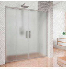 Душевая дверь в нишу Kubele DE019D4-MAT-MT 185 см, профиль матовый хром, раздвижная