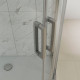 Душевой уголок Kubele DE018RBG-CLN-MT-130х120х200 прямоугольный-асимметричный, двери раздвижные