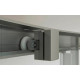 Душевой уголок Kubele DE018RBG-MAT-MT-90х85х200 прямоугольный-асимметричный, двери раздвижные