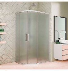 Душевой уголок Kubele DE018RBG-MAT-MT-130х120х200 прямоугольный-асимметричный, двери раздвижные